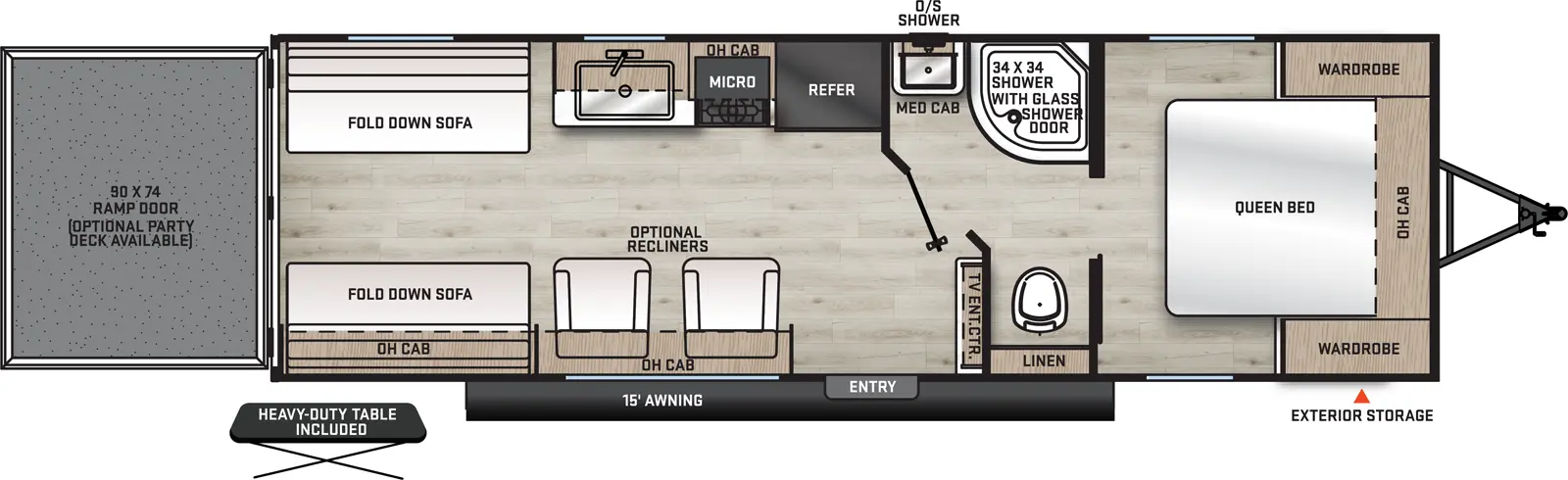 Catalina Trail Blazer 26TH Floorplan